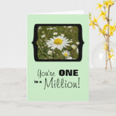 Carte Vous avez un ans dans million, marguerites dans la (Fleur jaune)
