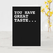 Carte Vous avez un grand Humour de goût (Fleur jaune)