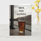 CARTE VOUS-BIÈRE ET NUAGES MANQUANTS (Fleur jaune)