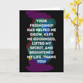 CARTE VOUS BRIGHTEZ MA VIE **HEUREUX ANNIVERSAIRE** À VO (Fleur jaune)