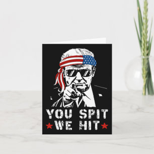Carte Vous Cachez Que Nous Frapperons Trump Vintage S'Il