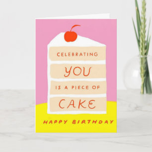 Carte Vous célébrer est un gâteau d'anniversaire