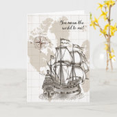 Carte Vous comptez pour moi dans le monde Jour Fête des  (Fleur jaune)