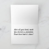 CARTE *VOUS DÉSERVEZ CETTE PROMOTION* FÉLICITATIONS (Intérieur)