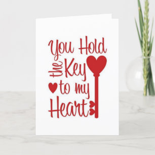 CARTE VOUS DÉTENEZ LA CLÉ & VOUS ÊTES 'MA PERSONNE' CART