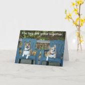 Carte Vous deux êtes grands ensemble (Fleur jaune)