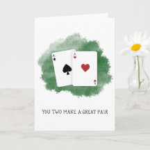 "Vous deux faites une belle paire" Poker Couple