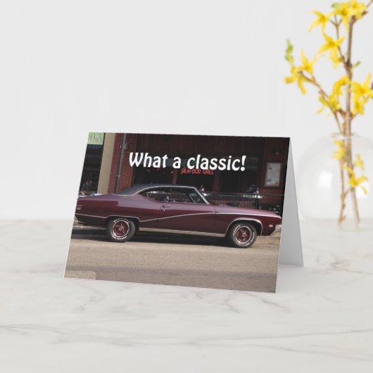 CARTE VOUS DEVENEZ UN CLASSIQUE AVEC CHAQUE ANNIVERSAIRE (Fleur jaune)