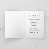 Carte Vous Devez Avoir du Courage Moutarde (Intérieur)