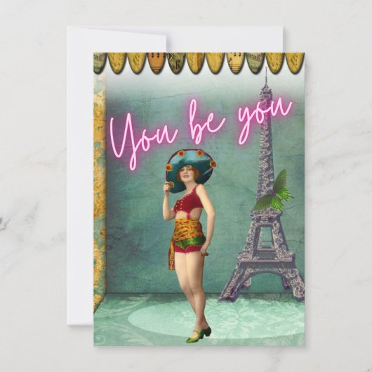 Carte Vous Devez Donner Du Pouvoir À La Pop Art Femme Vi (Devant)