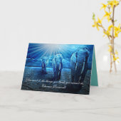 Carte "Vous devez faire les choses", des éléphants inspi (Fleur jaune)