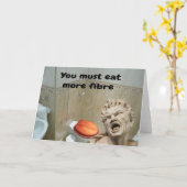 Carte Vous devez manger plus de fibres. (Fleur jaune)