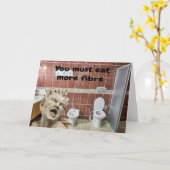Carte Vous devez manger plus de fibres. (Fleur jaune)