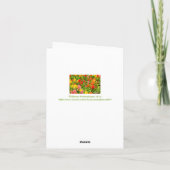 CARTE "VOUS ÉCLAIREZ MON MONDE" /ANNIVERSARY (Dos)