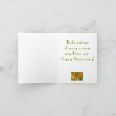 CARTE "VOUS ÉCLAIREZ MON MONDE" /ANNIVERSARY (Intérieur)