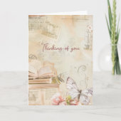 Carte Vous en pensant Rêveur Vintage  (Devant)