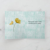Carte Vous Encourageant Fleurs Bleues du Jardin (Intérieur)