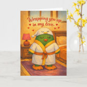 Carte Vous enveloppant dans mon amour (Fleur jaune)