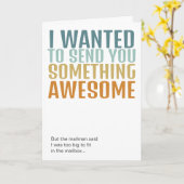 Carte Vous envoie quelque chose d'incroyable (Fleur jaune)