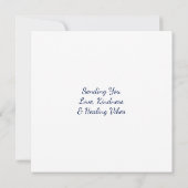 Carte Vous envoyer des vidéos d'amour et de guérison (Dos)