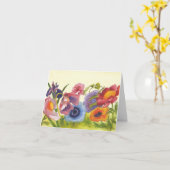 Carte Vous envoyer la paix, l'espoir et l'amour (Fleur jaune)