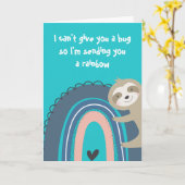 Carte Vous Envoyer Une Fente Arc-En-Ciel (Fleur jaune)