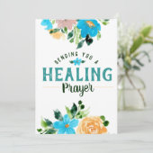Carte Vous envoyer une prière de guérison (Debout devant)