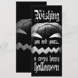 Carte Vous et les vôtres un Halloween heureux effrayant