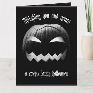 Carte Vous et les vôtres un Halloween heureux effrayant