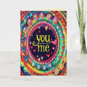 Carte Vous et moi Inspirivity Colorful Whimsical Moderne (Devant)
