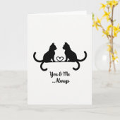 Carte Vous Et Moi Toujours Des Chats (Fleur jaune)