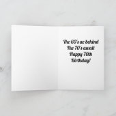 Carte VOUS ÊTES **70ème** JEUX ANNIVERSAIRE POUR VOUS !  (Intérieur)