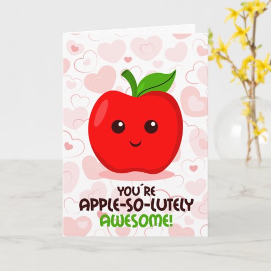 Carte Vous êtes absolument formidable, Saint-Valentin  (Fleur jaune)