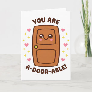 Carte Vous êtes adorable drôle mignon kawaii pun valenti