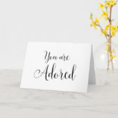 Carte Vous êtes adoré, Message inspirant (Fleur jaune)