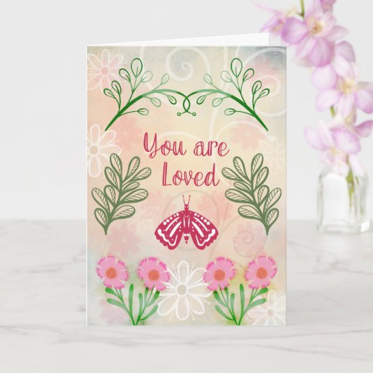 Carte Vous êtes aimé (Orchidée)