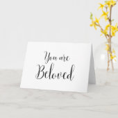 Carte Vous êtes aimé, Message inspirant (Fleur jaune)