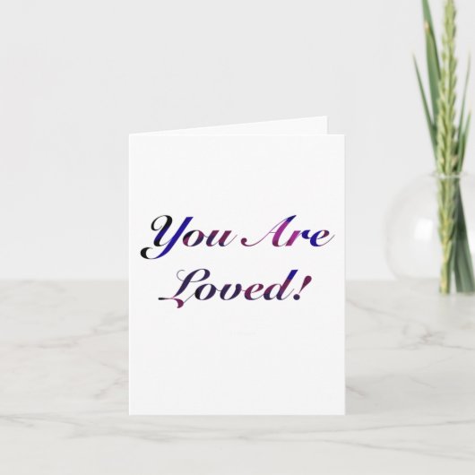 Carte Vous Êtes Aimé Sticker1 (Devant)