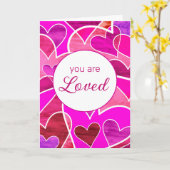 Carte Vous Êtes Aimés Joyeux Jour Des Valentines (Fleur jaune)