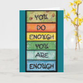Carte Vous êtes assez - Inspiration pour les perfectionn (Fleur jaune)