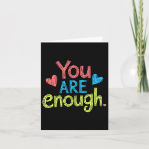 Carte Vous Êtes Assez, Message Positif, Hommes Motivateu