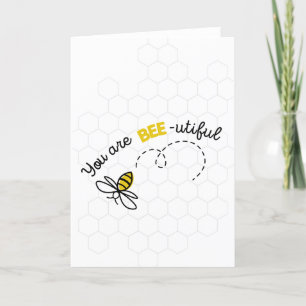 Carte Vous êtes Bee-utiful (beau) Greeting Card