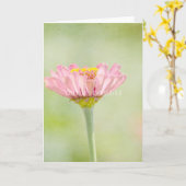 Carte Vous êtes Belle fleur de Zinnia (Fleur jaune)