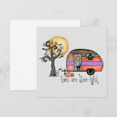 Carte Vous êtes Boo-tiful - Camper Van avec arbre Éffray (Devant / Derrière)