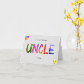 Carte Vous êtes comme un ONCLE pour moi Joyeux anniversa (Fleur jaune)