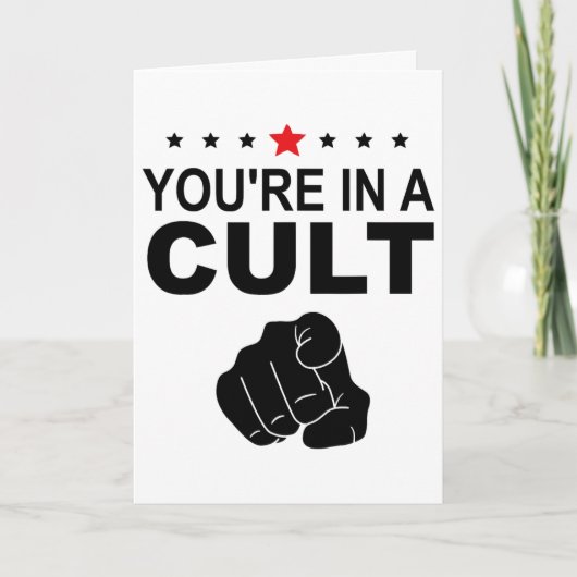 Carte Vous êtes dans un signe de culte (Devant)