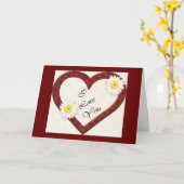 Carte Vous Êtes Entré Dans Mon Coeur (Fleur jaune)