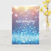 Carte vous êtes extraordinaire (Fleur jaune)