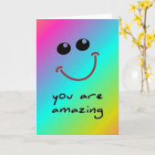 Carte vous êtes extraordinaire (Fleur jaune)