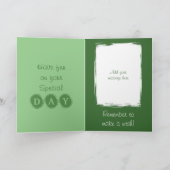 Carte Vous êtes extraordinaire ajouter nom photo vert an (Intérieur)